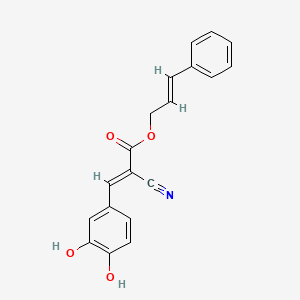 molecular formula C19H15NO4 B1147053 肉桂基-3,4-二羟基-α-氰基肉桂酸酯 CAS No. 132465-11-3
