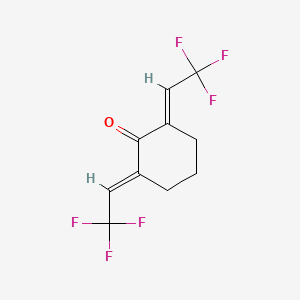 molecular formula C10H8F6O B1147054 2,6-Bis(2,2,2-trifluoroethylidene)cyclohexanone CAS No. 141023-10-1