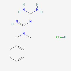 molecular formula C₁₀H₁₆ClN₅ B1147065 1-Benzyl-1-methylbiguanide Hydrochloride CAS No. 2123-07-1