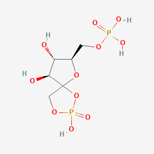 molecular formula C6H12O11P2 B1147093 [(7R,8S,9S)-2,8,9-trihydroxy-2-oxo-1,3,6-trioxa-2lambda5-phosphaspiro[4.4]nonan-7-yl]methyl dihydrogen phosphate CAS No. 141875-43-6
