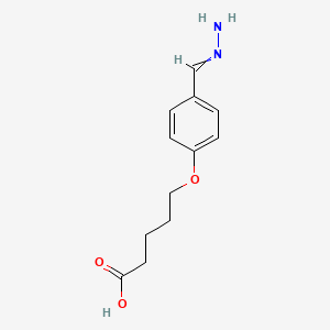 molecular formula C₁₂H₁₆N₂O₃ B1147099 5-(4-Amidinophenoxy)pentanoic Acid CAS No. 144602-61-9