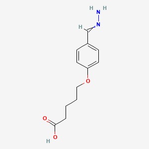 5-(4-Methanehydrazonoylphenoxy)pentanoic acid