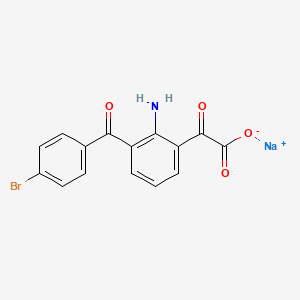 molecular formula C15H10BrNNaO4 B1147100 sodium;2-[2-amino-3-(4-bromobenzoyl)phenyl]-2-oxoacetate CAS No. 1391052-54-2