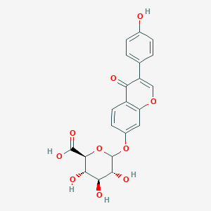 molecular formula C₂₂H₂₀O₁₀ B1147101 Formononetin-B-D-glucuronide sodium salt CAS No. 18524-03-3