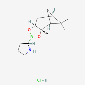 molecular formula C₁₄H₂₅BClNO₂ B1147119 (S)-BoroPro-(-)-Pinanediol-HCl CAS No. 149716-73-4