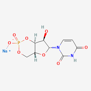 molecular formula C₉H₁₀N₂NaO₈P B1147122 URIDINE-3',5'-CYCLIC MONOPHOSPHATE SODIUM SALT CAS No. 56632-58-7
