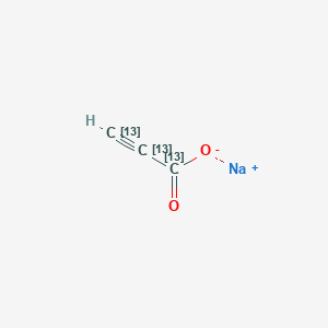 molecular formula ¹³C₃HNaO₂ B1147125 Propiolic Acid-13C3 Sodium Salt CAS No. 1330180-48-7