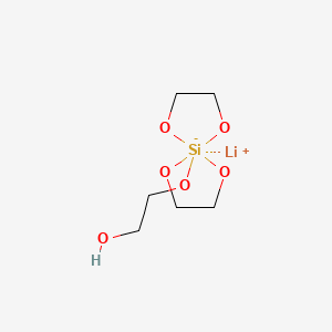 molecular formula C6H13LiO6Si B1147142 Lithium;2-(1,4,6,9-tetraoxa-5-silanuidaspiro[4.4]nonan-5-yloxy)ethanol CAS No. 155740-37-7