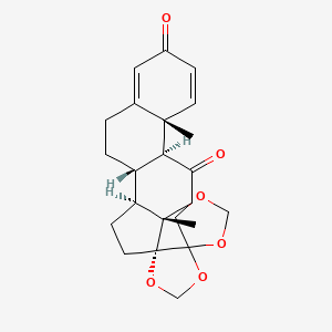 molecular formula C₂₃H₂₈O₆ B1147148 (Mixture of Diastereomers) CAS No. 26341-55-9