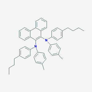 molecular formula C48H48N2 B114716 N,N'-Di-p-tolyl-N,N'-bis-(4-butylphenyl)-phenanthrene-9,10-diamine CAS No. 151026-65-2