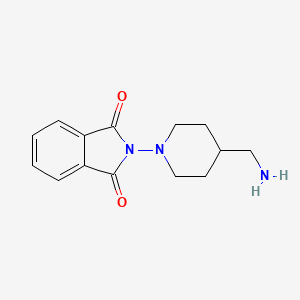 molecular formula C14H17N3O2 B1147164 2-[4-(Aminomethyl)piperidin-1-yl]isoindole-1,3-dione CAS No. 153747-01-4