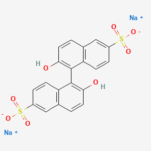 molecular formula C₂₀H₁₂Na₂O₈S₂ B1147165 Disodium;6-hydroxy-5-(2-hydroxy-6-sulfonatonaphthalen-1-yl)naphthalene-2-sulfonate CAS No. 920009-93-4