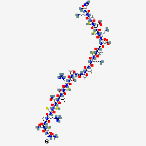molecular formula C142H243N45O39S7 B1147169 Scyllatoxin CAS No. 142948-19-4