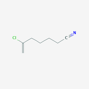 molecular formula C7H10ClN B114717 6-Chlorohept-6-enenitrile CAS No. 148252-47-5