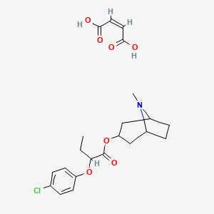 molecular formula C18H24ClNO3.C4H4O4 B1147171 SM-21 maleate CAS No. 155059-42-0