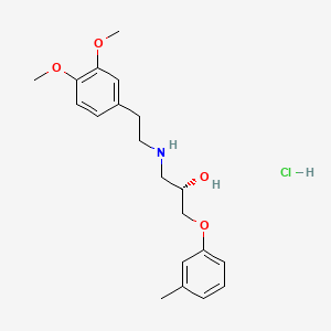 molecular formula C20H28ClNO4 B1147172 Bevantolol hydrochloride, (S)- CAS No. 152510-37-7