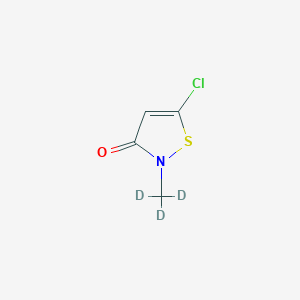 molecular formula C₄HD₃ClNOS B1147179 5-Chloro-2-methyl-3-isothiazolone-d3 CAS No. 1329611-34-8