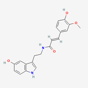 molecular formula C₂₀H₂₀N₂O₄ B1147180 Moschamine CAS No. 68573-23-9