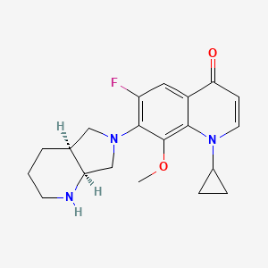 molecular formula C20H24FN3O2 B1147198 Decarboxy moxifloxacin CAS No. 1322062-57-6
