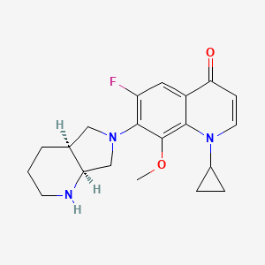 molecular formula C₂₀H₂₄FN₃O₂ B1147198 Decarboxy Moxifloxacin CAS No. 1322062-57-6