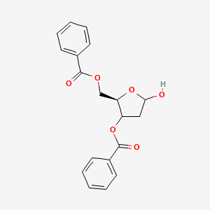 molecular formula C₁₉H₁₈O₆ B1147214 2-Deoxy-3,5-di-O-benzoylribofuranose CAS No. 112137-63-0
