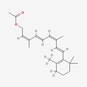 molecular formula C22H32O2 B1147235 9-cis-Retinol acetate-d5 