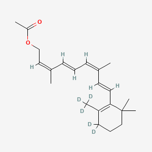 molecular formula C₂₂H₂₇D₅O₂ B1147235 9-cis-Retinol Acetate-d5 CAS No. 1217219-62-9