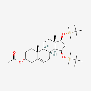 (3alpha,17beta)-15,17-Bis{[tert-butyl(dimethyl)silyl]oxy}androst-5-en-3-yl acetate