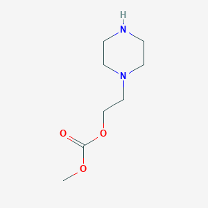 molecular formula C8H16N2O3 B1147255 Methyl 2-(1-piperazinyl)ethyl carbonate CAS No. 141578-00-9