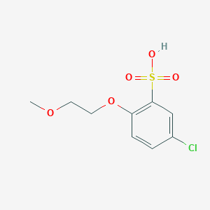 molecular formula C9H10ClNaO5S B1147262 5-Chloro-2-(2-methoxyethoxy)-benzene sulfonic acid CAS No. 142095-12-3