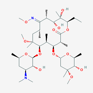 molecular formula C₃₉H₇₂N₂O₁₃ B1147272 Clarithromycin (9E)-O-Methyloxime CAS No. 127182-44-9
