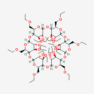 molecular formula C72H132O30 B1147276 Triethyl-a-cyclodextrin CAS No. 145454-97-3