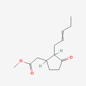 molecular formula C13H20O3 B1147280 Cyclopentaneacetic acid, 3-oxo-2-(2-pentenyl)-, methyl ester CAS No. 20073-13-6