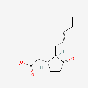 molecular formula C₁₃H₂₀O₃ B1147280 Cyclopentaneacetic acid, 3-oxo-2-(2-pentenyl)-, methyl ester CAS No. 20073-13-6