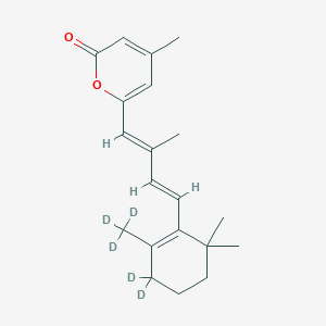 molecular formula C₂₀H₂₁D₅O₂ B1147289 (E,E)-6-α-紫罗兰次甲基-4-甲基吡喃-2-酮-d5 CAS No. 1331668-72-4