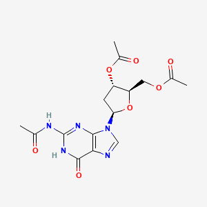 molecular formula C₁₆H₁₉N₅O₇ B1147301 3',5',N2-Tri-O-acetyl 2'-Deoxyguanosine CAS No. 193092-29-4
