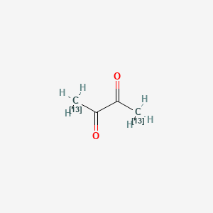 molecular formula C₂¹³C₂H₆O₂ B1147304 2,3-Butanedione-13C2 CAS No. 1173018-75-1