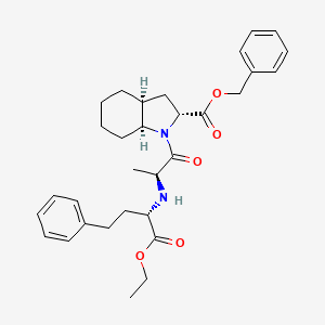 molecular formula C₃₁H₄₀N₂O₅ B1147312 曲坦拉普利苄酯 CAS No. 98677-37-3