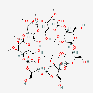 molecular formula C₅₆H₉₈O₃₅ B1147321 七（2,3-二甲基）-β-环糊精 CAS No. 123155-05-5