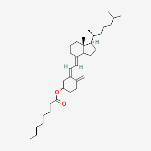 molecular formula C₃₅H₅₈O₂ B1147322 [(1S,3Z)-3-[(2E)-2-[(1R,7Ar)-7a-methyl-1-[(2R)-6-methylheptan-2-yl]-2,3,3a,5,6,7-hexahydro-1H-inden-4-ylidene]ethylidene]-4-methylidenecyclohexyl] octanoate CAS No. 927822-16-0