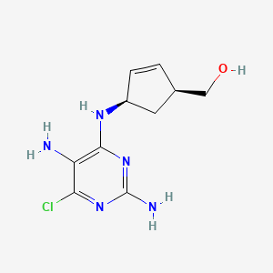 (1S,4R)-4-[(2,5-Diamino-6-chloro-4-pyrimidinyl)amino]-2-cyclopentene-1-methanol