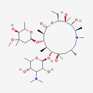 molecular formula C₃₈H₇₂N₂O₁₃ B1147333 4'-Hydroxy Azithromycin CAS No. 756825-20-4