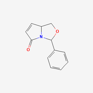 B1147348 3-Phenyl-1,7a-dihydropyrrolo[1,2-c]oxazol-5(3H)-one CAS No. 134107-65-6
