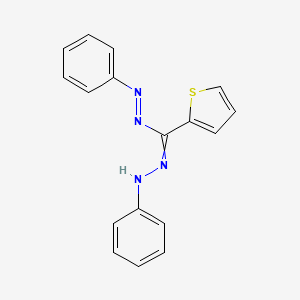 molecular formula C17H14N4S B1147350 1,5-Diphenyl-3-(2-thienyl)formazan CAS No. 135984-01-9