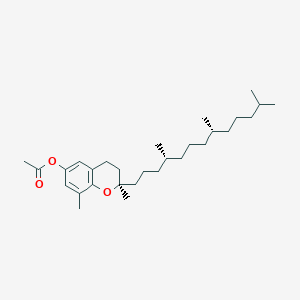 [(2R)-2,8-Dimethyl-2-[(4R,8R)-4,8,12-trimethyltridecyl]-3,4-dihydrochromen-6-yl] acetate