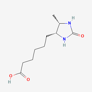 molecular formula C₁₀H₁₈N₂O₃ B1147357 Dethiobiotin CAS No. 636-20-4