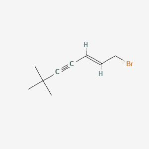 molecular formula C₉H₁₃Br B1147359 1-溴-6,6-二甲基-2-庚烯-4-炔 CAS No. 126764-15-6