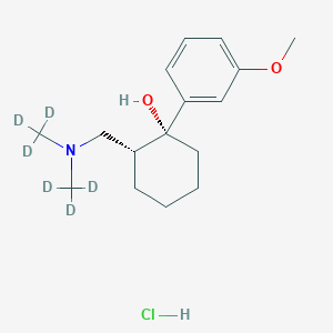 molecular formula C16H26ClNO2 B1147362 (+)-Tramadol-d6 Hydrochloride CAS No. 1109217-84-6