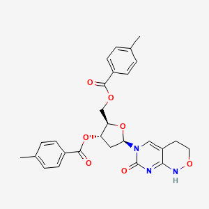 molecular formula C27H27N3O7 B1147363 6-(3,5-二-o-(对甲苯酰)-β-D-2-脱氧核糖呋喃糖基)-3,4-二氢-8H-嘧啶并[4,5-c][1,2]恶嗪-7-酮 CAS No. 126128-41-4