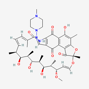 molecular formula C₄₁H₅₄N₄O₁₁ B1147365 Desacetyl Rifampicin Quinone CAS No. 65110-92-1